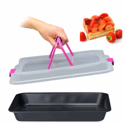 Questa pratica tortiera combina 3 funzioni in una: cottura, conservazione e trasporto. Che si tratti di una torta di mele, de ...