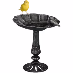Fai un regalo ai piccoli ospiti piumati del tuo giardino con questo elegante abbeveratoio per uccellini selvatici. Riempi la ...