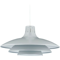 Relaxdays - Lampadario a Sospensione, Paralume in Ferro, Cavo Regolabile, 102x36 cm, E27, Soggiorno, Cucina, Sala, Grigio