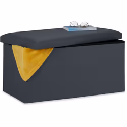 Questo contenitore pouf è un pratico arredo smart 2 in 1 che unisce la comodità di una panca con l’utilità di una cesta porta ...