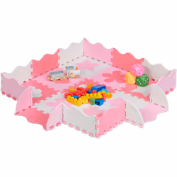 Con iltappetino puzzle da gioco colorato il divertimento e la sicurezza dei bambinisono garantiti. Il puzzle da pavimento è c ...