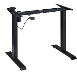 Relaxdays - Telaio per Scrivania Regolabile in Altezza, Elettrico, da 71 - 121 cm, Struttura Tavolo in Acciaio, Nero