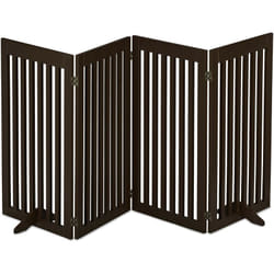 Relaxdays - Cancelletto per Bambini, Barriera per Cani e Neonati, Recinzione per Scale Cancellino HxL 92 x 205 cm, Marrone