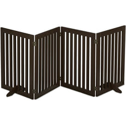 Relaxdays Cancelletto per Bambini, Barriera per Cani e Neonati, Recinzione Scale, Cancellino HxL: 70 x 206 cm, Marrone