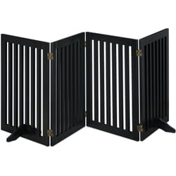 Relaxdays - Cancelletto per Bambini, Barriera per Cani e Neonati, Recinzione per Scale, Cancellino HxL: 92x206,5 cm, Nero