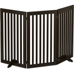Relaxdays - Cancelletto per Bambini, Barriera per Cani e Neonati, Recinzione per Scale Cancellino HxL 92 x 154 cm, Marrone