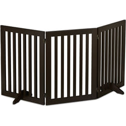 Relaxdays - Cancelletto per Bambini, Barriera per Cani e Neonati, Recinzione Scale, Cancellino HxL: 70 x 154 cm, Marrone