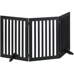Relaxdays - Cancelletto per Bambini, Barriera per Cani e Neonati, Recinzione per Scale, Cancellino HxL: 92 x 154 cm, Nero