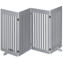 Relaxdays - Cancelletto per Bambini, Barriera per Cani e Neonati, Recinzione per Scale, Cancellino HxL 92 x 207 cm, Grigio