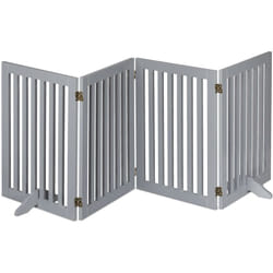 Relaxdays - Cancelletto per Bambini, Barriera per Cani e Neonati, Recinzione per Scale, Cancellino HxL 70 x 207 cm, Grigio