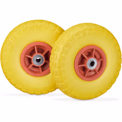 Avete bisogno di cambiare le ruote della vostra carriola? Approfittate allora di questo set da 2 ruote per carrello 4.1/3.5-4 ...