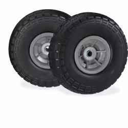 Avete bisogno di cambiare le ruote della vostra carriola? Approfittate allora di questo set da 2 ruote per carrello 4.1/3.5-4 ...