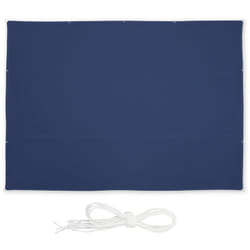 Tenda a Vela Rettangolare, 4,5x5,5 m, Impermeabile, Anti uv, Corde di Supporto,Terrazza e Giardino, Blu - Relaxdays