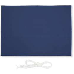Tenda a Vela Rettangolare, Misura 3,5x4,5, Impermeabile, Anti uv, Corde di Supporto,Terrazza e Giardino, Blu - Relaxdays