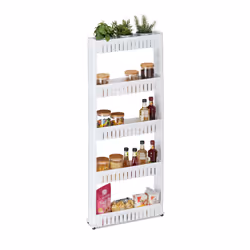 Relaxdays 4052025899905, Mensola per scaffale, Libera installazione, Plastica, Bianco, Bagno, Cucina, 20 kg