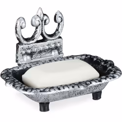 Con questo supporto portasapone avete un accessorio decorativo per la saponetta. Il design antico dal fascino nostalgico non ...