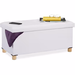 Questo contenitore pouf è un’ottima soluzione 2 in 1, che unisce la comodità di una panca con l’utilità di una cesta portaogg ...