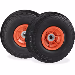 Avete bisogno di cambiare le ruote della vostra carriola? Approfittate allora di questo set da 2 ruote per carrello 4.1/3.5-4 ...