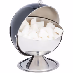 Questa simpatica zuccheriera è l’accessorio da tavola ideale per la pausa caffè. Il coperchio può essere aperto e chiuso como ...