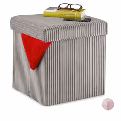 Questo elegante sgabello con rivestimento in velluto a coste è un elegante elemento d’arredo ideale in ogni stanza. Può esser ...
