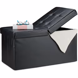 Questo pouf contenitore è un pratico arredo smart 2in1 che unisce la comodità di una panca con l’utilità di una cesta portaog ...