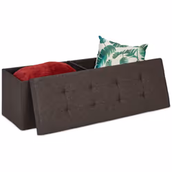 Questo contenitore pouf è un pratico arredo smart 2in1 che unisce la comodità di una panca con l’utilità di una cesta portaog ...