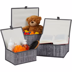 Se non avete più spazio in bagno dove poggiare i vostri prodotti, non potete lasciarvi scappare questo set da 3 cestini in ba ...