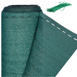 Rete di Recinzione per Recinti e Ringhiere, Tessuto hdpe, Protezione Raggi uv, Resistente, 1,5 x 6 m, Verde - Relaxdays
