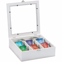 L’organizer per bustine di tè, camomilla e tisane è l'accessorio perfetto per fare ordine nella tua credenza o sugli scaffali ...