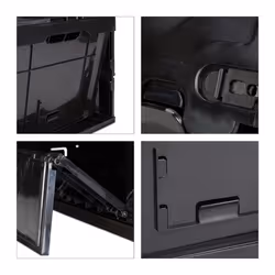 Relaxdays 10022590 Armadietto portaoggetti Rettangolare Polipropilene (PP) Nero - Vista aggiuntiva 4
