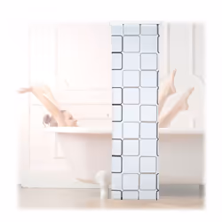 La tenda semitrasparente con motivi marini si monta facilmente al soffitto ed è un’alternativa moderna alle tradizionali tend ...