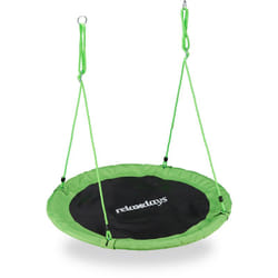 Relaxdays - Altalena da Giardino a Nido, Dondolo per Bambini e Adulti, Regolabile, ø 110 cm, Portata Max. 100 kg, Verde