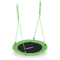 Relaxdays - Altalena da Giardino a Nido, Dondolo per Bambini e Adulti, Regolabile, ø 90 cm, Portata Max. 100 kg, Verde