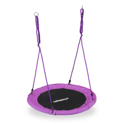 Relaxdays - Altalena da Giardino a Nido, Dondolo per Bambini e Adulti, Regolabile, ø 90 cm, Portata Max. 100 kg, Viola