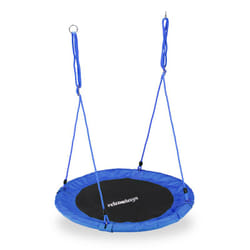 Relaxdays - Altalena da Giardino a Nido, Dondolo per Bambini e Adulti, Regolabile, ø 90 cm, Portata Max. 100 kg, Blu