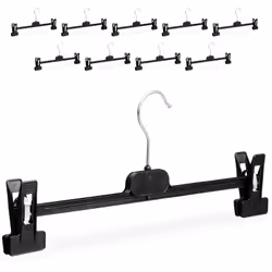 Con questo set da 10 grucce appendiabiti in plastica potrete creare più spazio nel vostro armadio. Lo potrete usare per appen ...