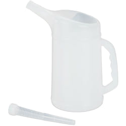 Relaxdays - Dosatore da 2 l per il Cambio dell'Olio, Beccucci Flessibili, Resistente, per Auto, pe, Varie Misure, Bianco