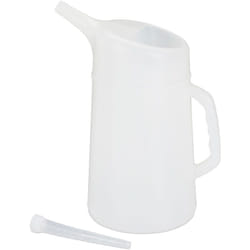 Relaxdays - Dosatore da 5 l per il Cambio dell'Olio, Beccucci Flessibili, Resistente, per Auto, pe, Varie Misure, Bianco