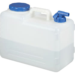 Tanica da 15 litri Acqua con Rubinetto, Tappo Avvitabile, Senza bpa, per Campeggio, Auto, Varie Misure - Relaxdays