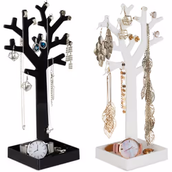 Gli alberi portagioielli, in set da 2 pz., conquistano lo sguardo con il loro design moderno e minimal. Potete finalmente rip ...
