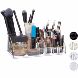 Grazie a questo organizer per make-up in acrilico potrete finalmente riordinare il vostro tavolino da trucco e dire basta all ...