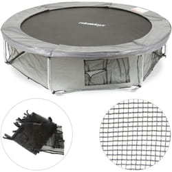 Relaxdays - Rete Protettiva per la Parte Inferiore del Trampolino, Accessori per Trampolini Rotondi, Diametro 183 cm Nero