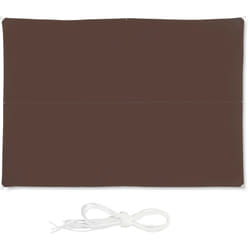 Tenda a Vela Rettangolare, Idrorepellente, Anti uv, Corde di Supporto, Terrazza, Giardino, LxP: 3x4 m, Marrone - Relaxdays