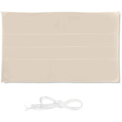 Tenda da sole rettangolare, idrorepellente, resistente ai raggi uv, con funi di tensionamento, terrazza, balcone, l x p: 4 x 6 m, beige - Relaxdays