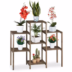 Con questo scaffale porta piante avrete finalmente spazio per esporre i vostri fiori e le vostre piante in maniera decorativa ...