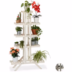 Con questo scaffale porta fiori da esterno avrete finalmente spazio per esporre i vostri fiori e decorare il vostro giardino. ...