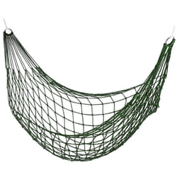 Relaxdays - Amaca a Rete, da Giardino & Campeggio, 1 Persona, Leggera, Custodia, Verde Scuro