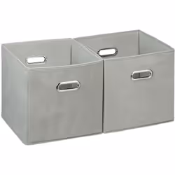 Il pratico set da 2 cestini portaoggetti aiutano a sistemare in ordine tutte le stanze. Sia che si tratti della biancheria sp ...