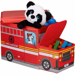 Riempite la cesta porta giochi con gli oggetti dei vostri bambini! Nella scatola c’è posto per palline, costruzioni, peluches ...