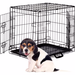 Che vogliate addestrare il vostro cucciolo, trasportare il vostro cane in auto o creare un angolo cuccia, questa gabbia piegh ...